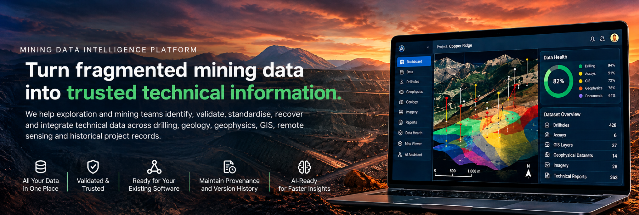 Mining Data Intelligence Platform — turn fragmented mining data into trusted technical information